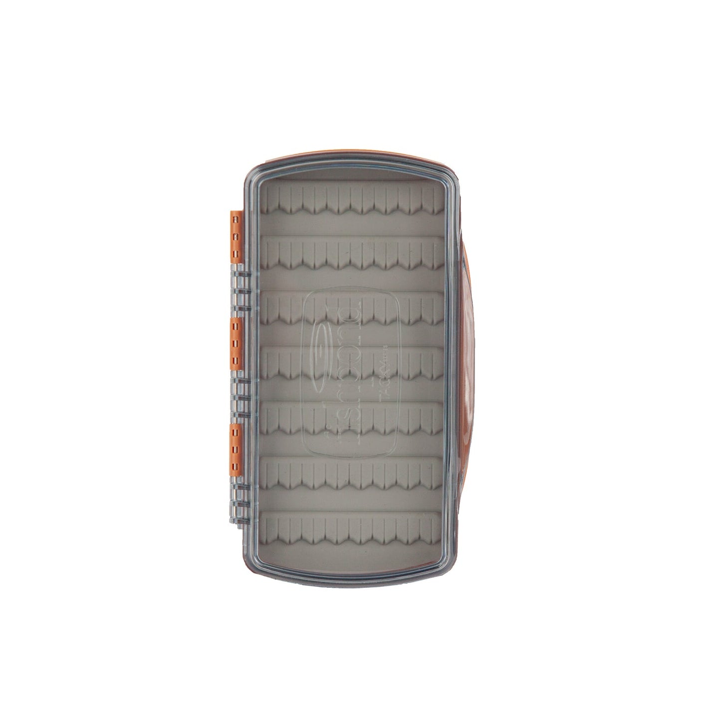 FP - Tacky Pescador Fly Box - Medium - Clear - Burnt Orange
