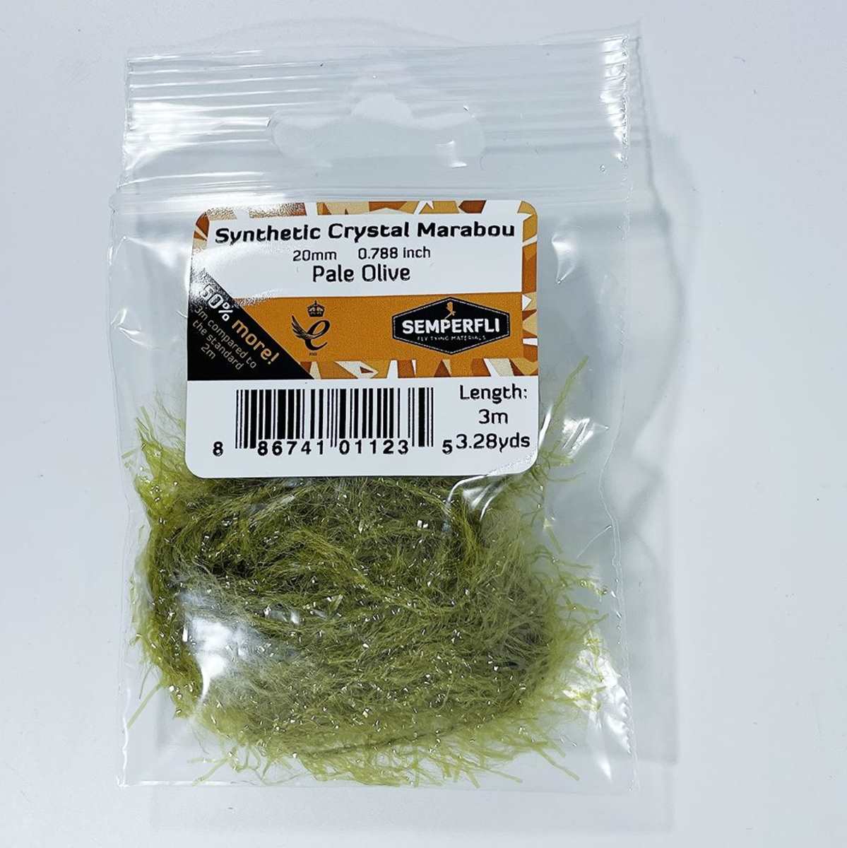Synthetic Crystal Marabou 20mm - Arbor Anglers