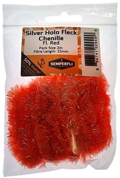 Silver Tinsel Fleck 15mm Large - Arbor Anglers