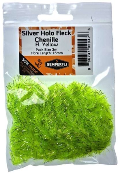 Silver Tinsel Fleck 15mm Large - Arbor Anglers