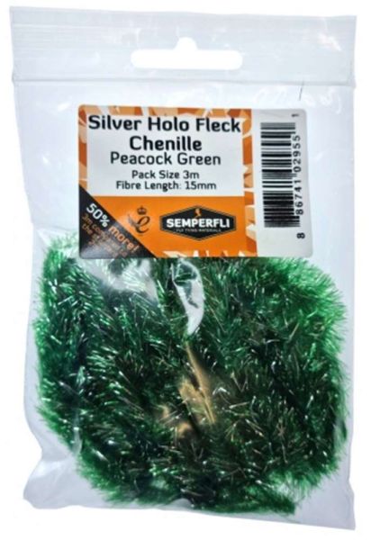 Silver Tinsel Fleck 15mm Large - Arbor Anglers