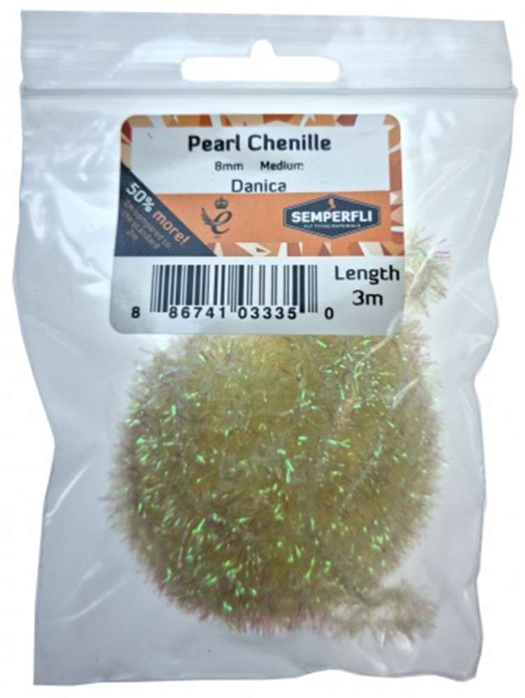 Pearl Chenille 8mm Medium - Arbor Anglers