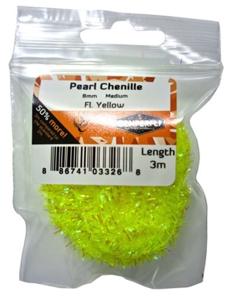 Pearl Chenille 8mm Medium - Arbor Anglers