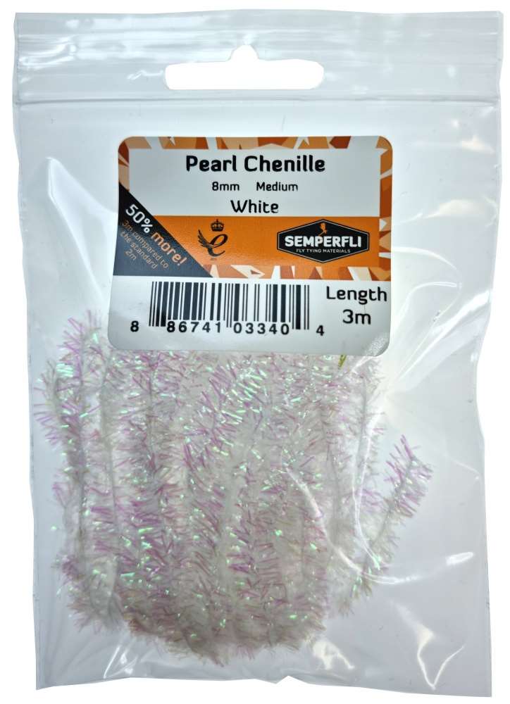 Pearl Chenille 8mm Medium - Arbor Anglers