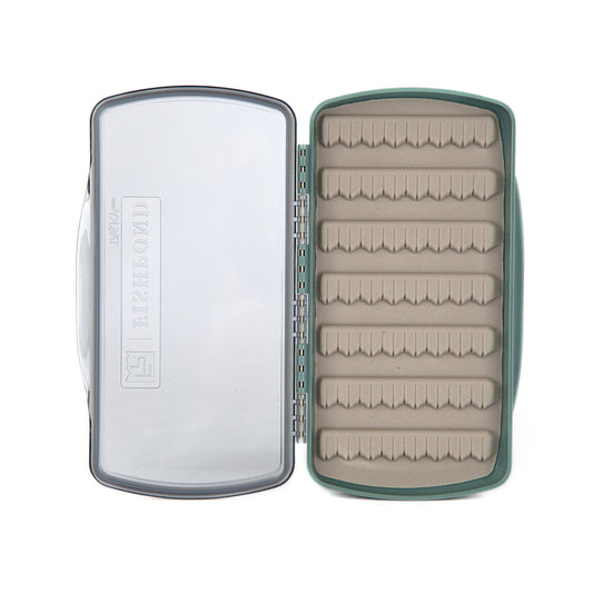 Tacky Pescador Fly Box - Medium - LowPro- Clear - Smoke Grey