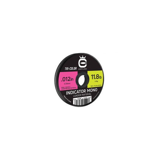 Cortland Indicator Mono Tri Color Chartreuse / Black / Pink - Arbor Anglers