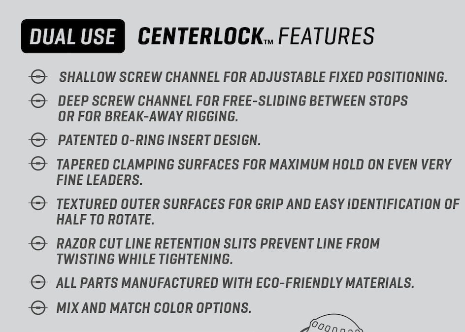 Air-Lock Center Lock 3-Pack Misc Colors - Arbor Anglers